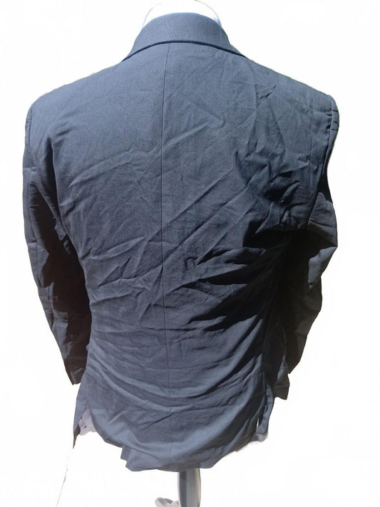 Hugo Boss Men's Suit Jacket Blazer Black 100% Virgin Wool UK 44 Regular Smart