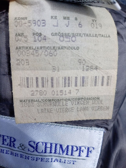 Vintage Hugo Boss Jacket 40R Blue Vitale Barberis Canonico Super 110s Wool
