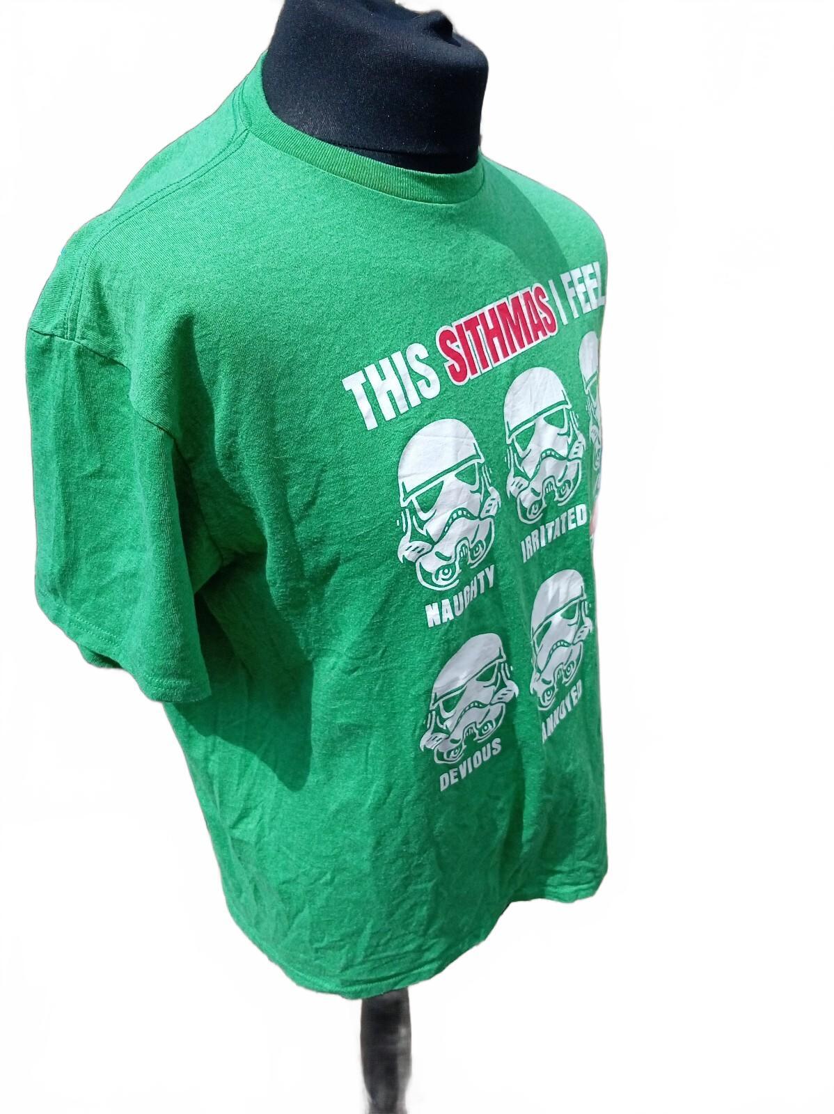 Green Star Wars 'This Sithmas I Feel' Graphic T-Shirt - Large