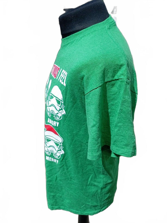 Green Star Wars 'This Sithmas I Feel' Graphic T-Shirt - Large
