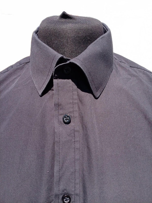 Moss Esq. Black Shirt – 17.5" Neck – Regular Fit – XXL – Worn Once