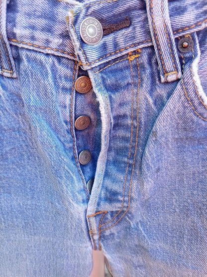 Levi’s 501 Men’s Jeans W31 L30 PC9 00501‑2331 – Straight Leg Blue Denim Patch