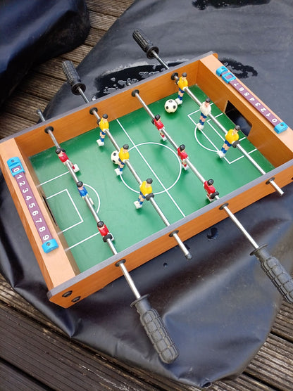 Bring Football Home! Tabletop Foosball Game Set with Scoring Counters
