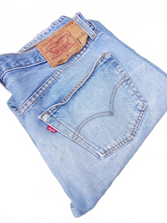 Levi’s 501 Men’s Jeans – 501‑0115 – Early 2000s –  W38 L36 – Vintage Stonewash
