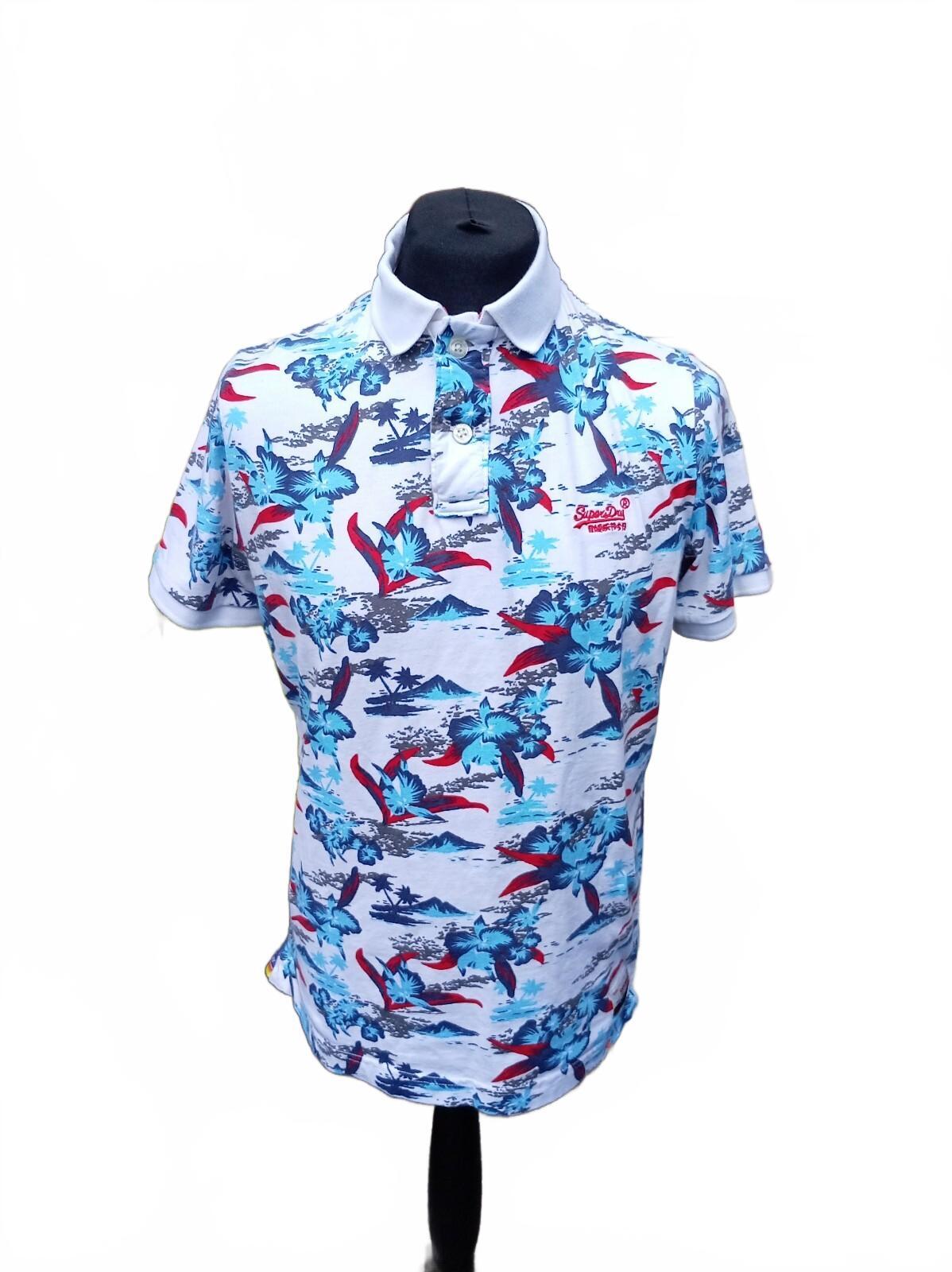 Superdry Super Sunrise Polo Shirt XL - 22" Pit to Pit