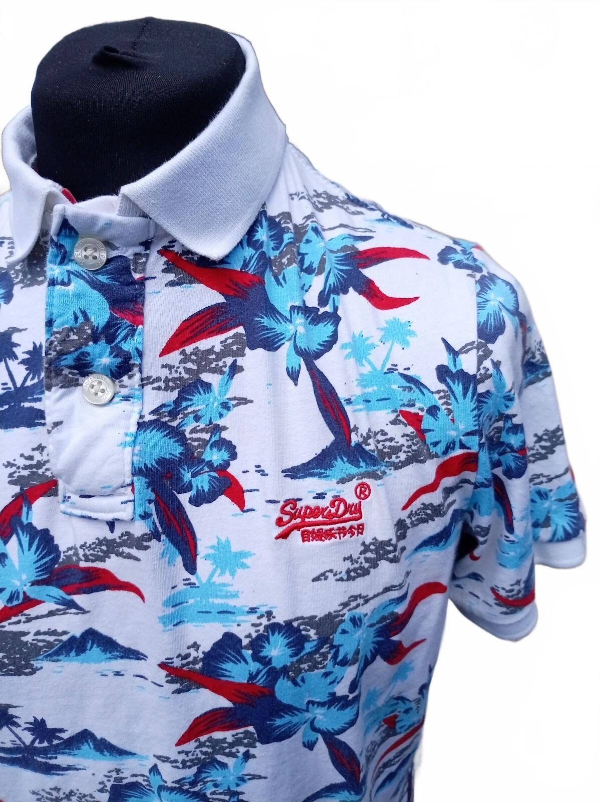 Superdry Super Sunrise Polo Shirt XL - 22" Pit to Pit