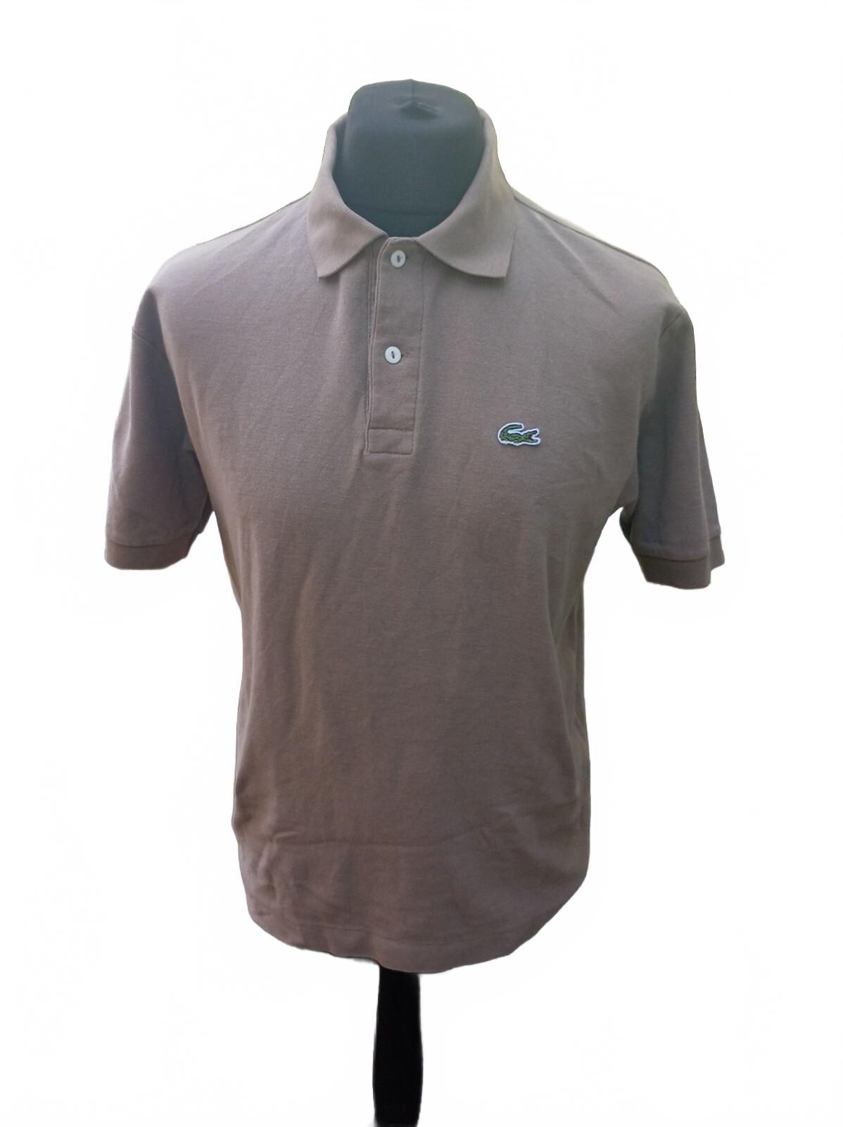 Beautiful Lacoste Light Brown Polo Shirt - Size 7, 2XL,  22" P2P - fits like XL