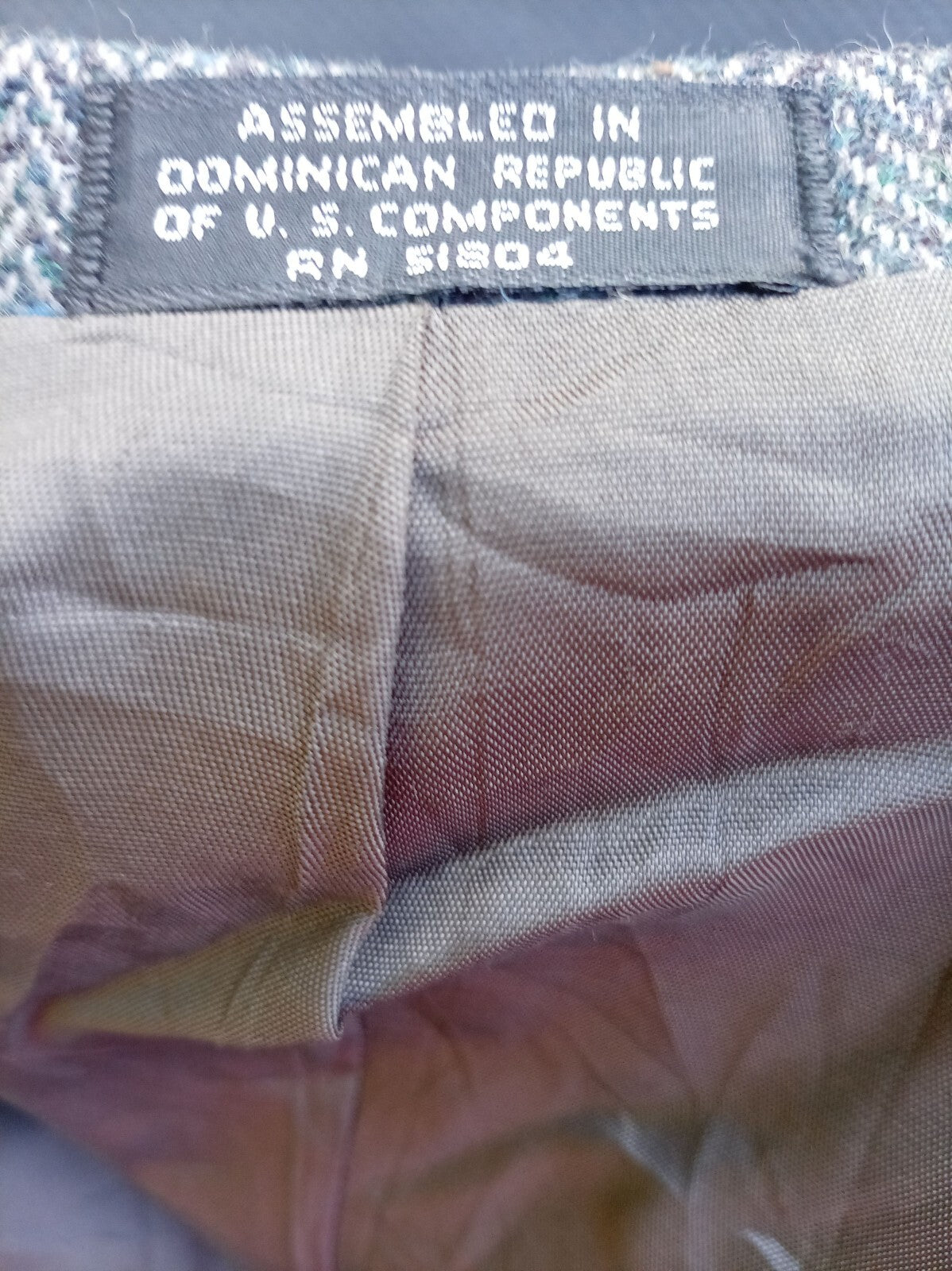 Vintage Towncraft Wool Tweed Blazer Jacket 39R Grey Herringbone Sport Coat