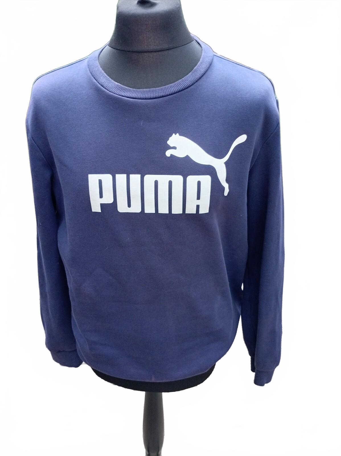 Puma Navy Blue Crewneck Sweatshirt in Medium