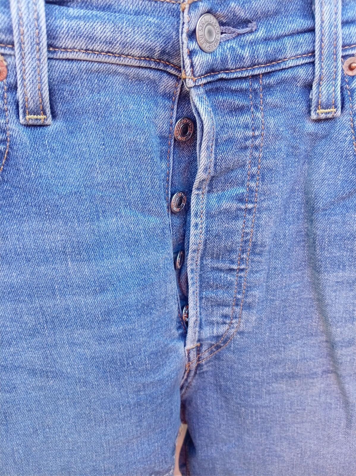 Levi's Ribcage Waist Straight Leg Blue Denim Jeans W30 L27