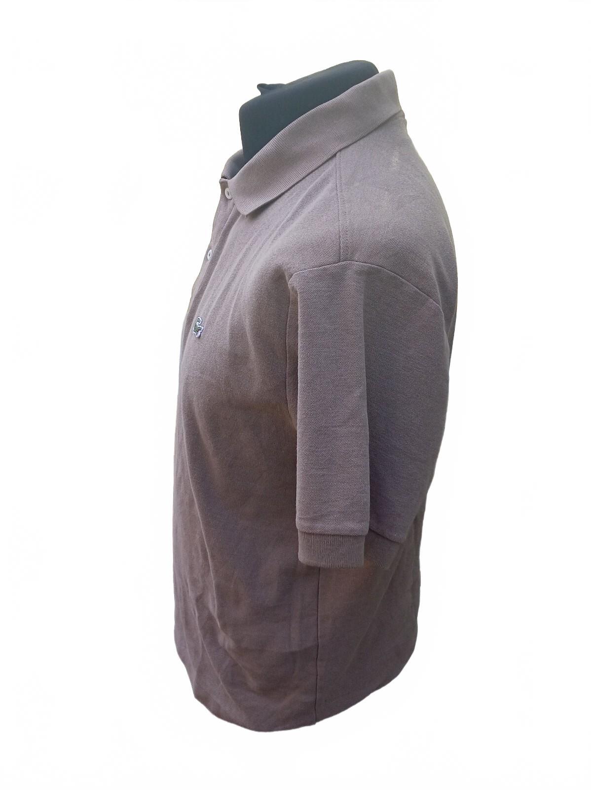 Beautiful Lacoste Light Brown Polo Shirt - Size 7, 2XL,  22" P2P - fits like XL
