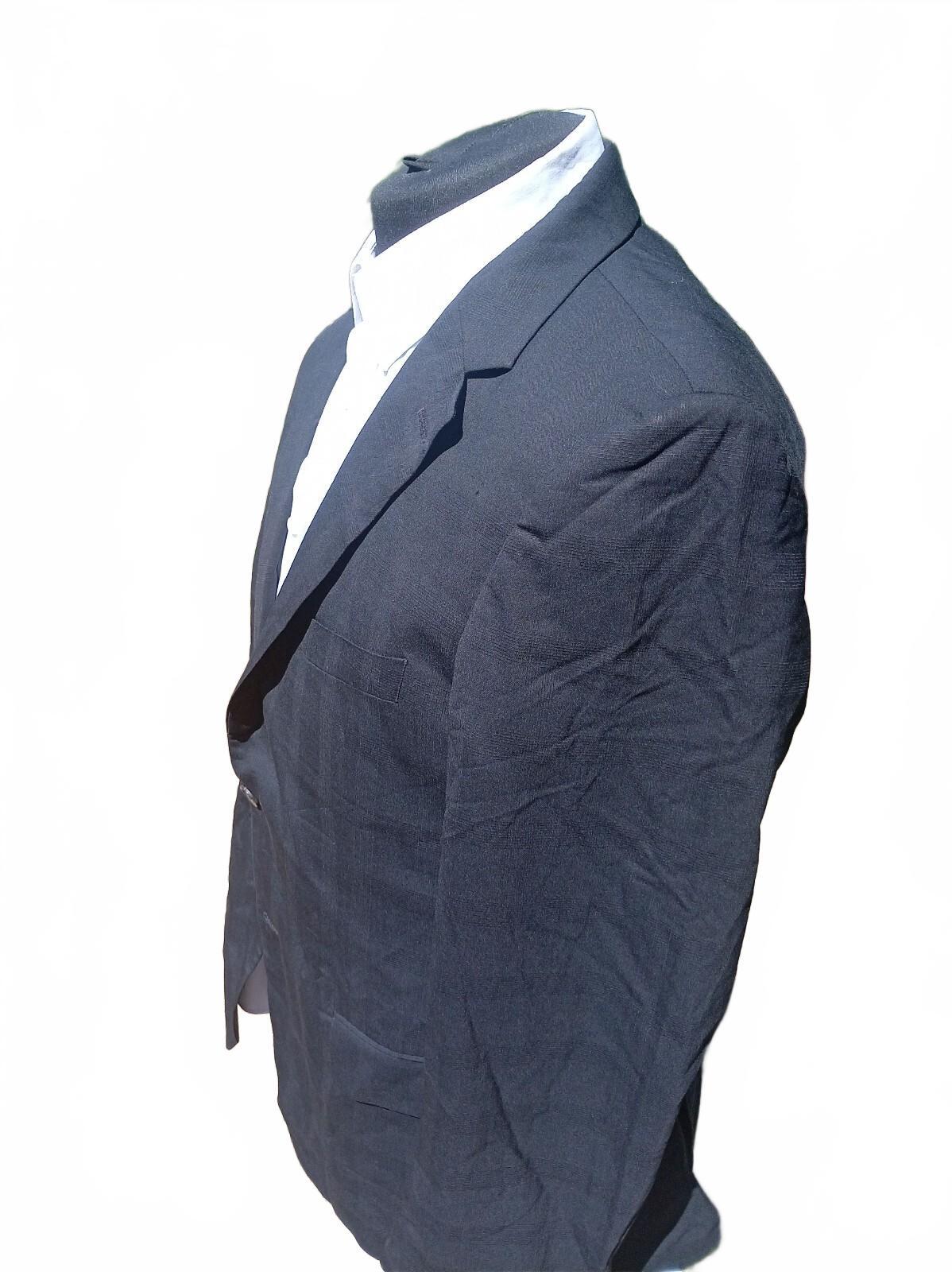 Hugo Boss Men's Suit Jacket Blazer Black 100% Virgin Wool UK 44 Regular Smart