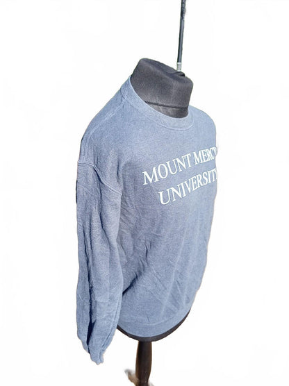 Mount Mercy University Blue Crewneck Sweatshirt - Medium