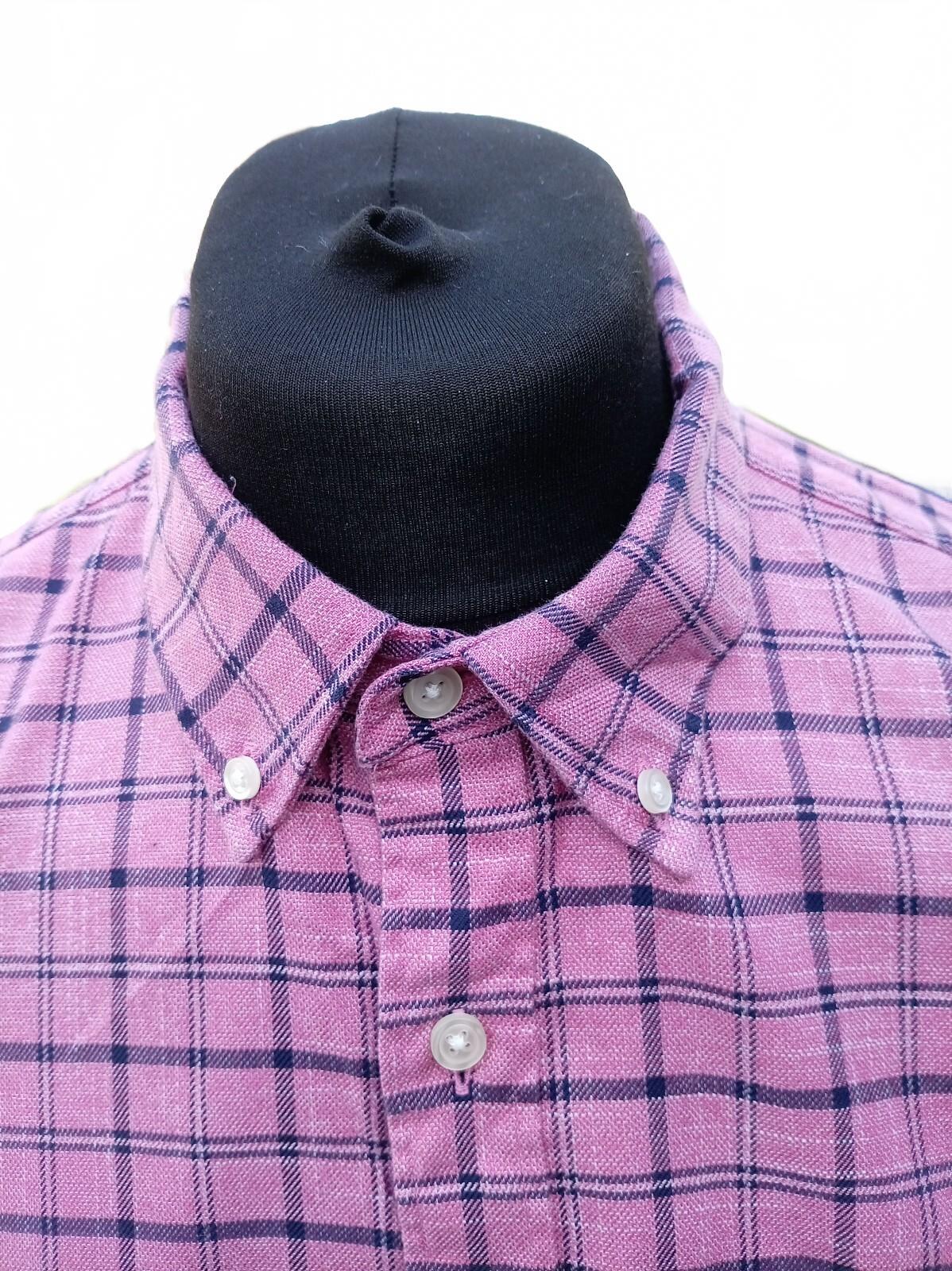 Charles Tyrwhitt Shirt – XL – Slim Fit – Non‑Iron – Pink/Navy Check