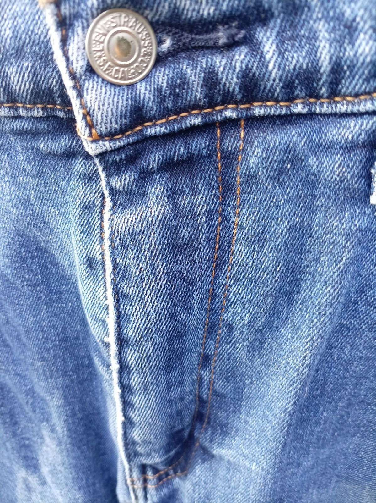 Levis 505 Regular Straight Men's Blue Jeans Size 32x32 Classic 5-Pocket