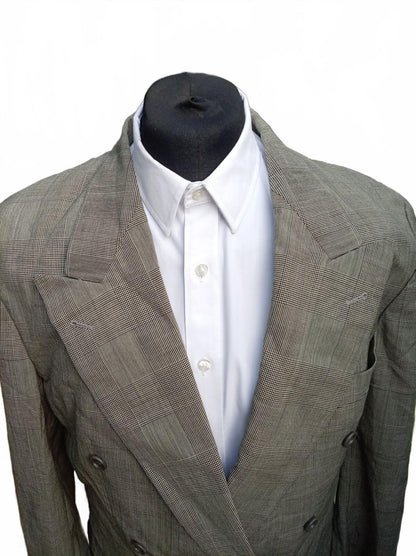 Vintage 80s Hugo Boss Al Capone Chicago Double Breasted Blazer UK 42R Jerome's