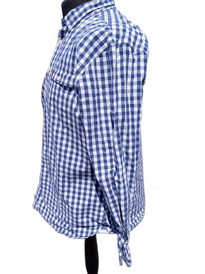 Joules Shirt – XL – Slim Fit – Blue/White Gingham – Superior Shirting