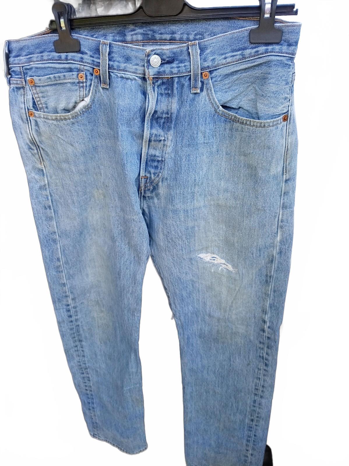 Levi's 501 Light Wash Denim Jeans W33 L32