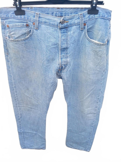 Levi's 501 Light Wash Denim Jeans W38 L32