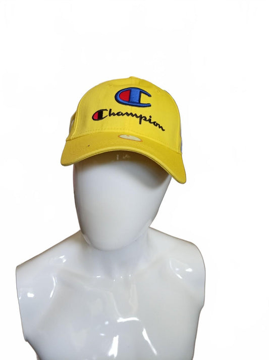 Champion Yellow Embroidered Logo Baseball Cap - New Mint