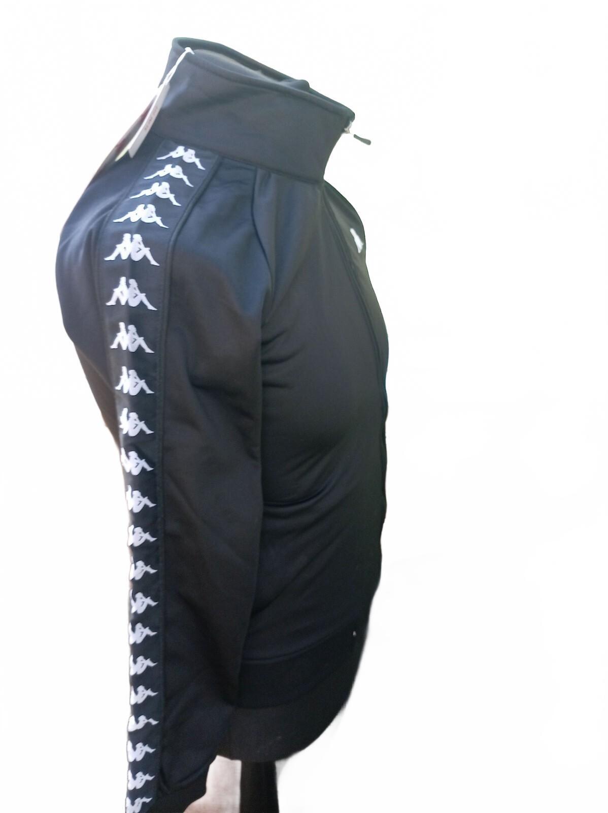 Kappa Banda Track Jacket  Black/White Size L Slim Fit (Fits M) – Omini Tape BNWT