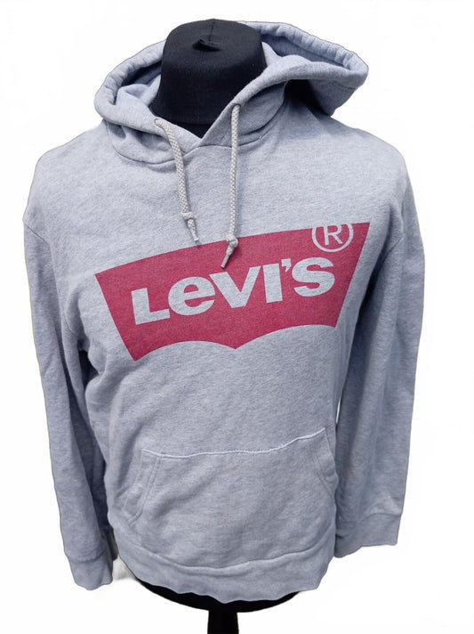 Levi’s Grey Hoodie Large – Classic Logo – 23" P2P – Excellent Condition