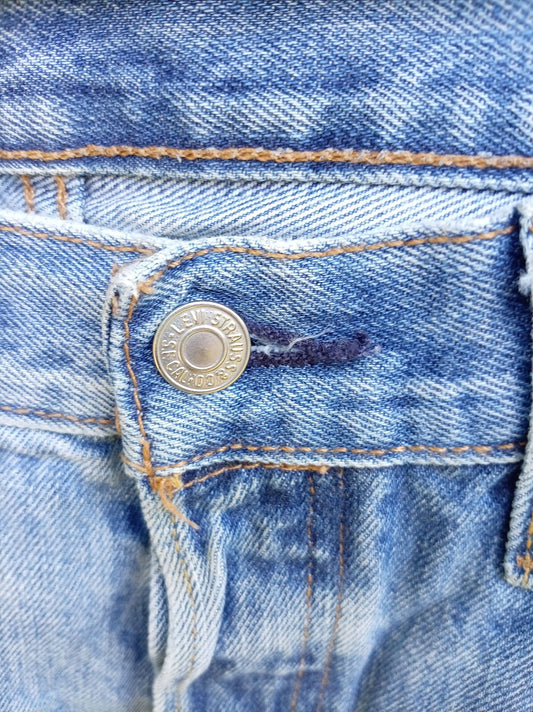 Levi's 501 Light Wash Denim Jeans W33 L32