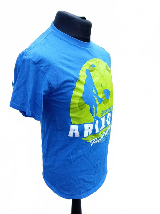 Arizona Pickleball Graphic T-Shirt Men's Medium Blue Serving Up Fun Times Tee