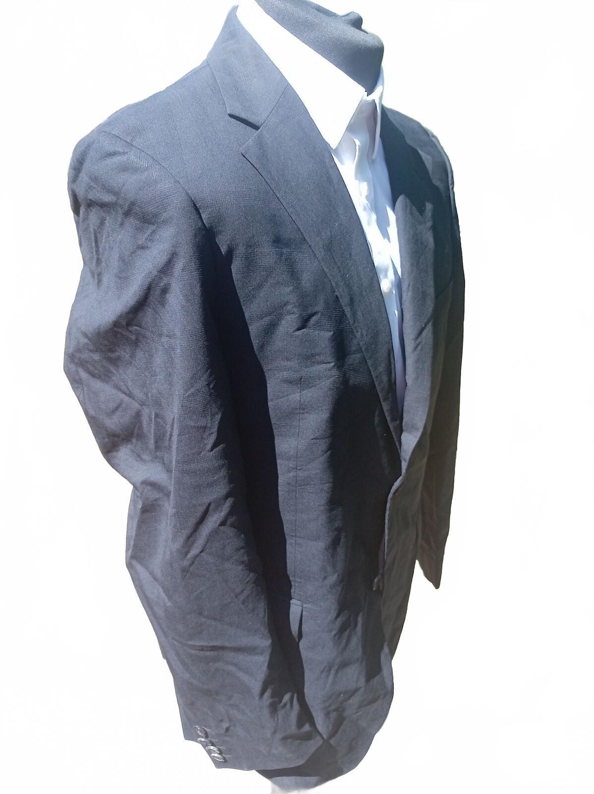 Hugo Boss Men's Suit Jacket Blazer Black 100% Virgin Wool UK 44 Regular Smart