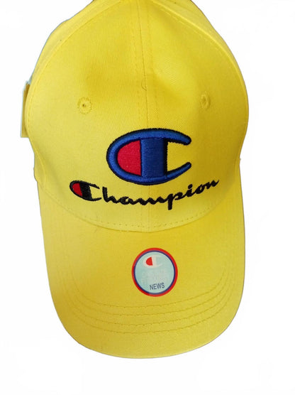 Champion Yellow Embroidered Logo Baseball Cap - New Mint