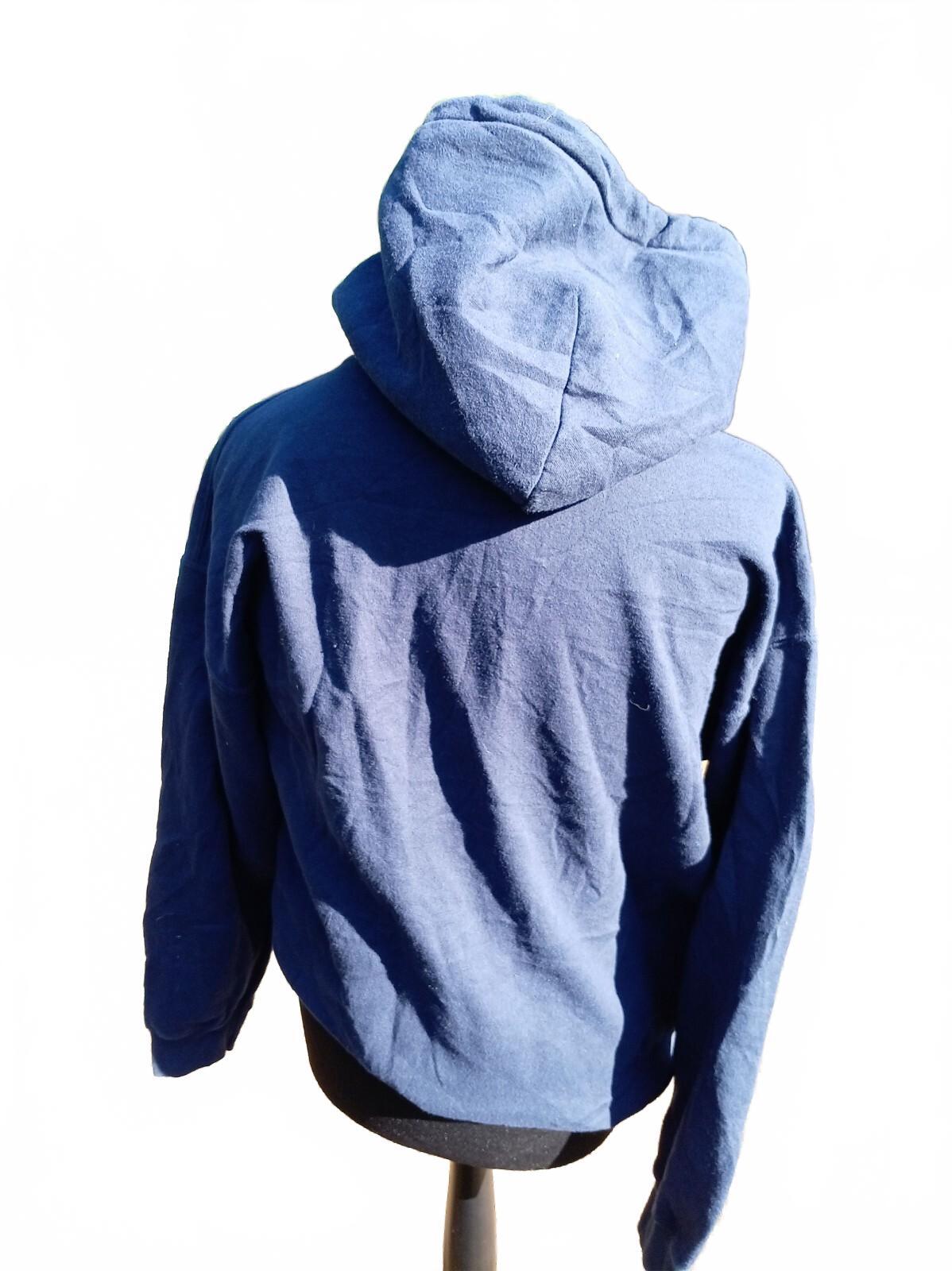 Navy Blue Warriors Baseball Club Hoodie Sweatshirt - Large