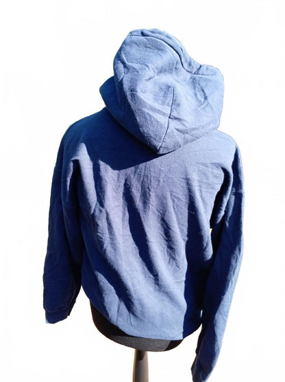Navy Blue Warriors Baseball Club Hoodie Sweatshirt - Large