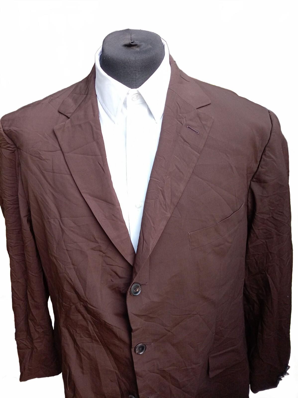 Beautiful Brown Vintage Hugo Boss Rossellini Movie U Blazer – 48R – Made in USA