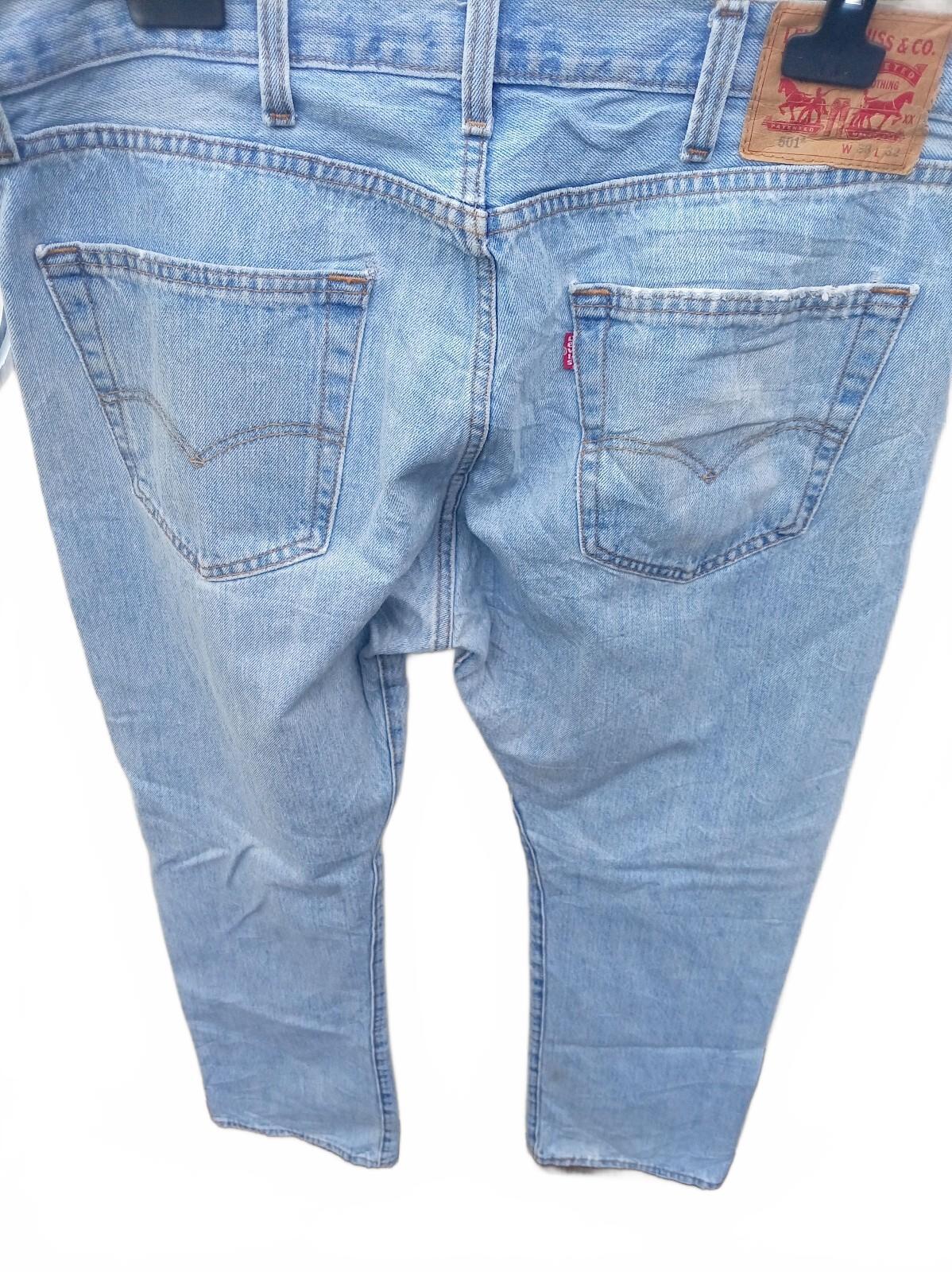Levi's 501 Light Wash Denim Jeans W38 L32