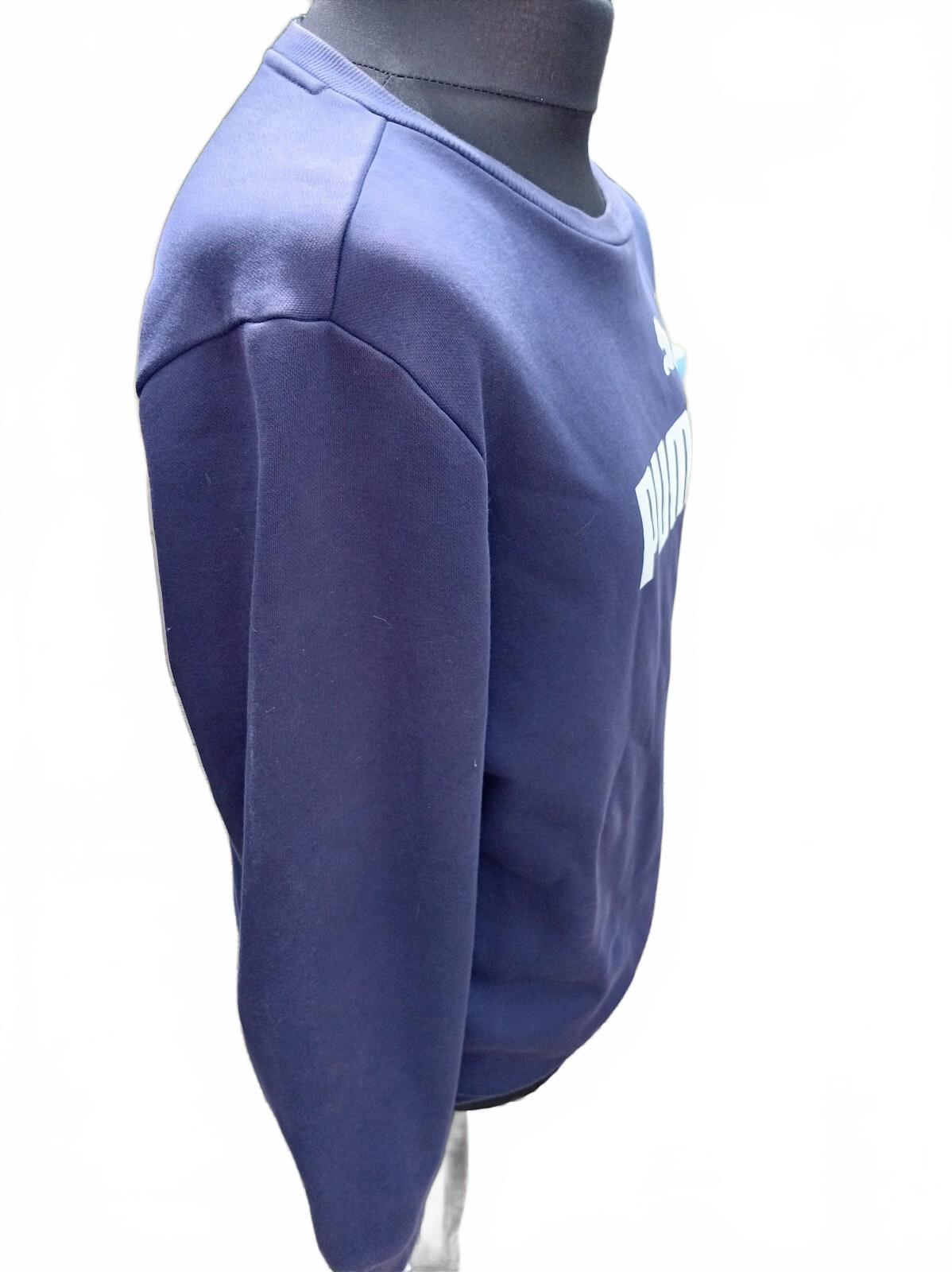 Puma Navy Blue Crewneck Sweatshirt in Medium