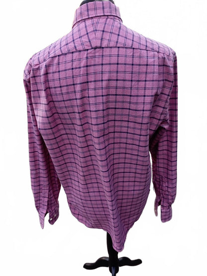 Charles Tyrwhitt Shirt – XL – Slim Fit – Non‑Iron – Pink/Navy Check