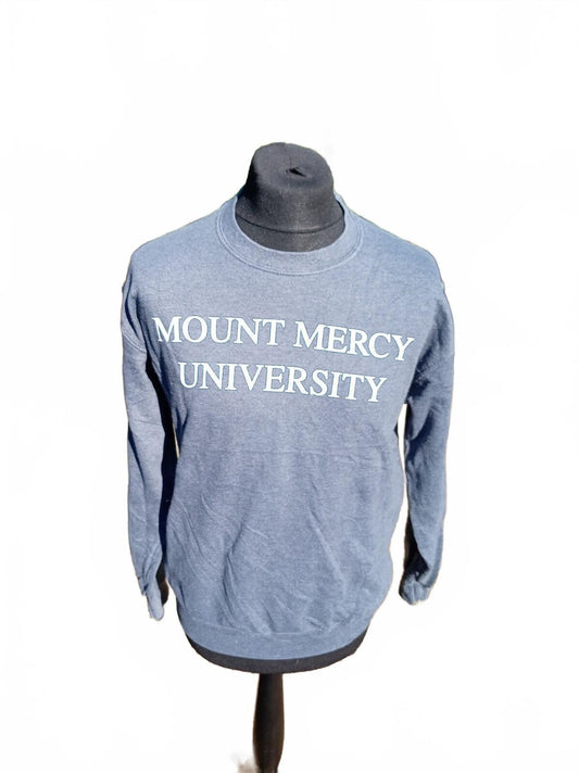 Mount Mercy University Blue Crewneck Sweatshirt - Medium