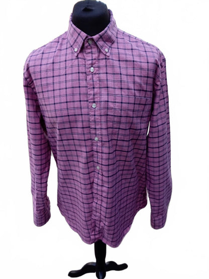 Charles Tyrwhitt Shirt – XL – Slim Fit – Non‑Iron – Pink/Navy Check