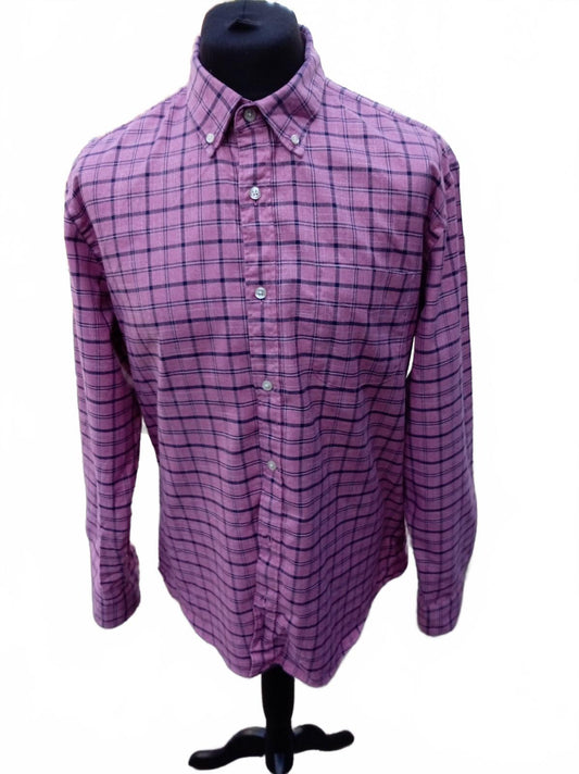 Charles Tyrwhitt Shirt – XL – Slim Fit – Non‑Iron – Pink/Navy Check