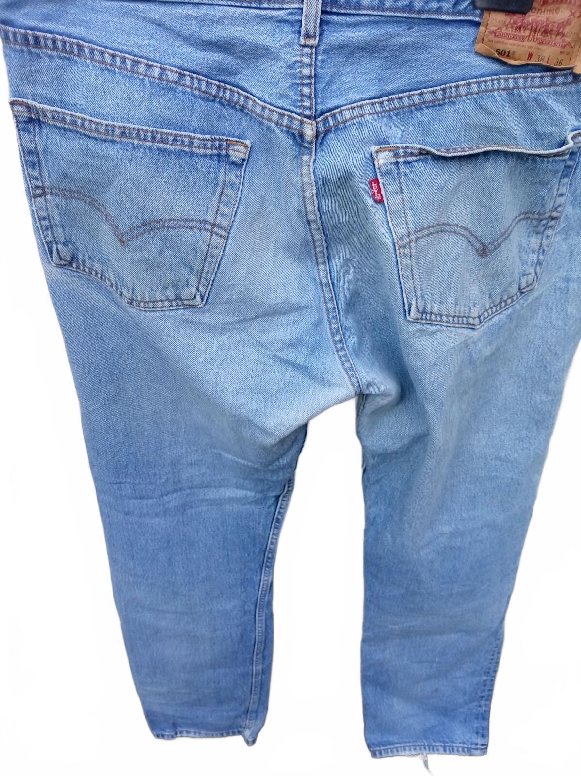 Levi’s 501 Men’s Jeans – 501‑0115 – Early 2000s –  W38 L36 – Vintage Stonewash