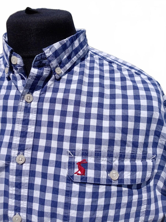 Joules Shirt – XL – Slim Fit – Blue/White Gingham – Superior Shirting