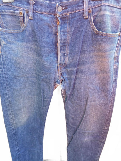 Levi's Classic Blue Denim Jeans - W36 L34 - Vintage Look