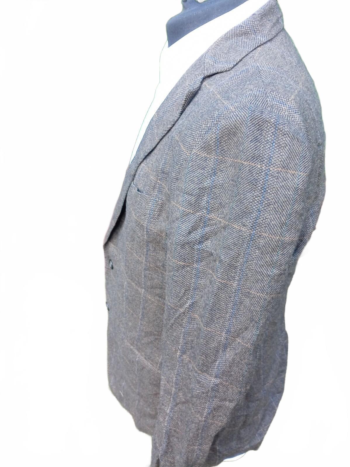 Brooks Brothers Fitzgerald Moon Tweed Jacket 42R Wool Cashmere Brown Check
