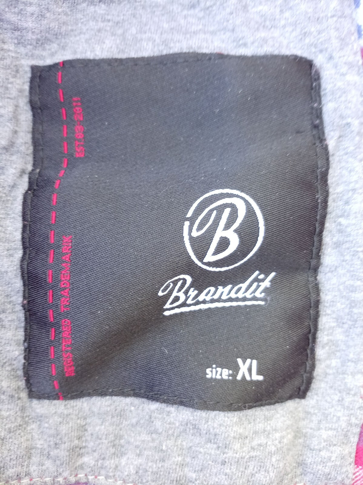 Brandit XL Shirt – Regular Fit – Red/Blue/White Check – Casual Workwear