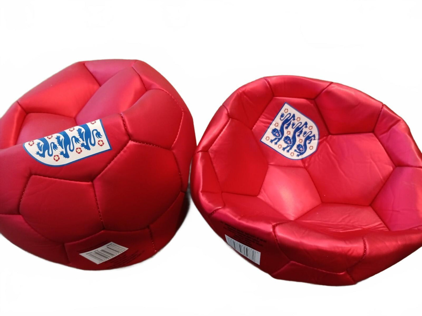 England FA Official Mitre Soft Footballs Pair Licensed 2022 Red/White Unused