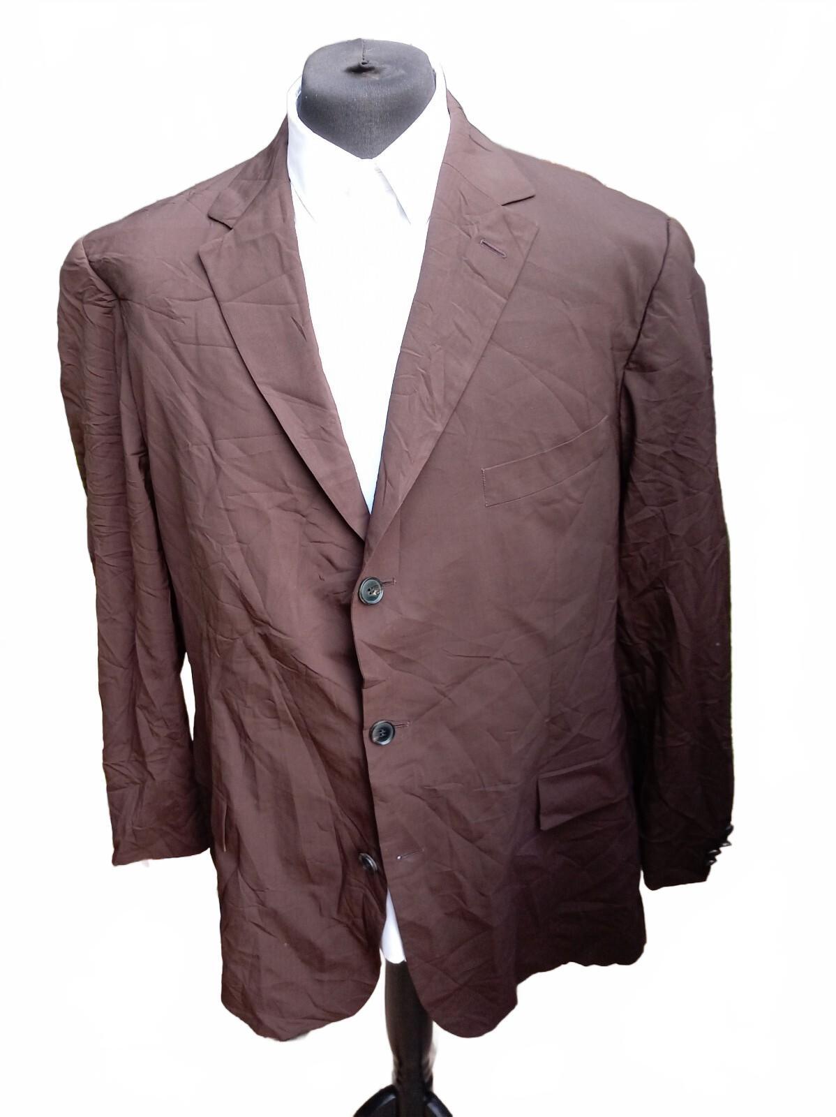 Beautiful Brown Vintage Hugo Boss Rossellini Movie U Blazer – 48R – Made in USA