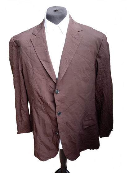 Beautiful Brown Vintage Hugo Boss Rossellini Movie U Blazer – 48R – Made in USA