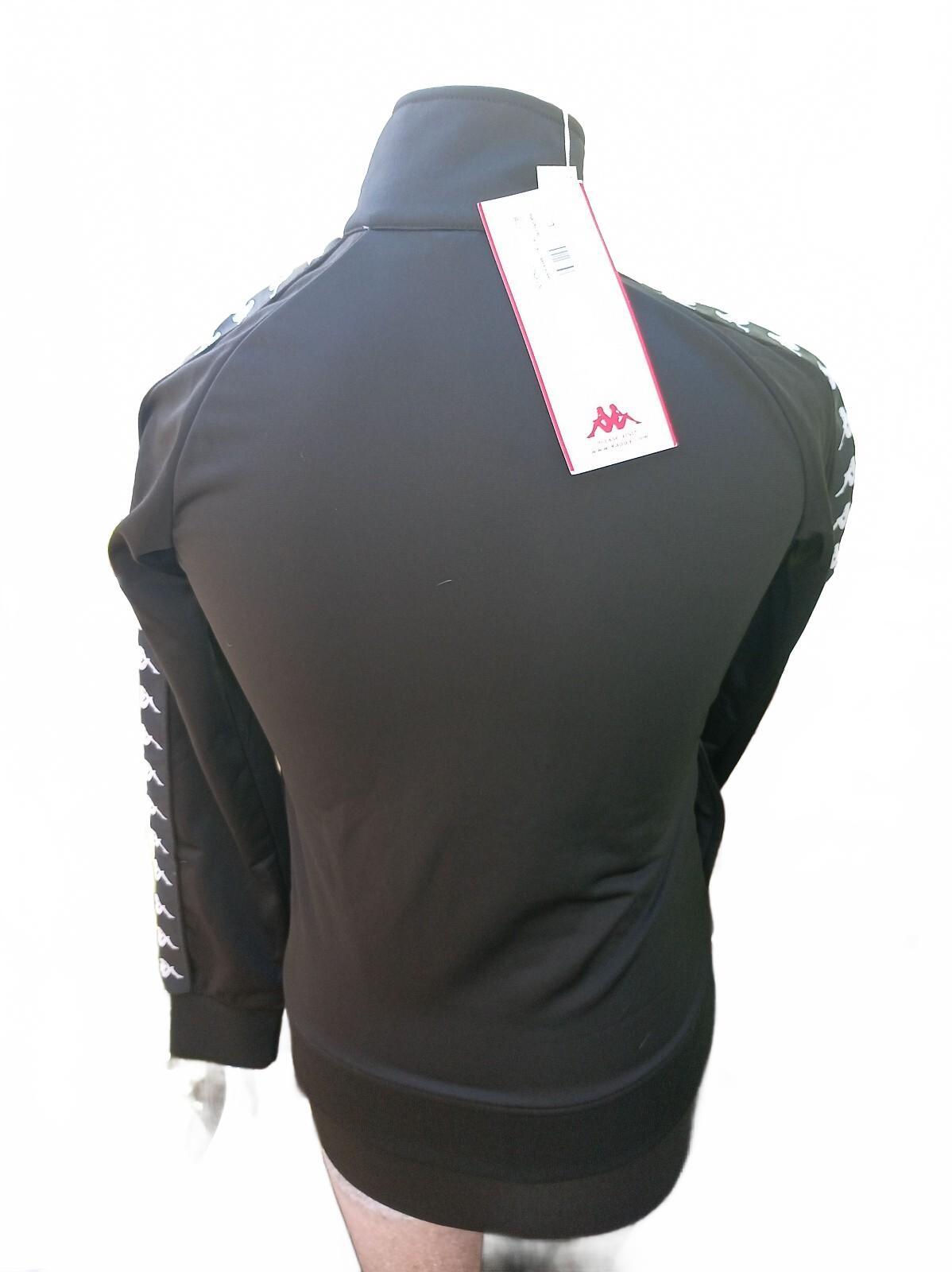 Kappa Banda Track Jacket  Black/White Size L Slim Fit (Fits M) – Omini Tape BNWT