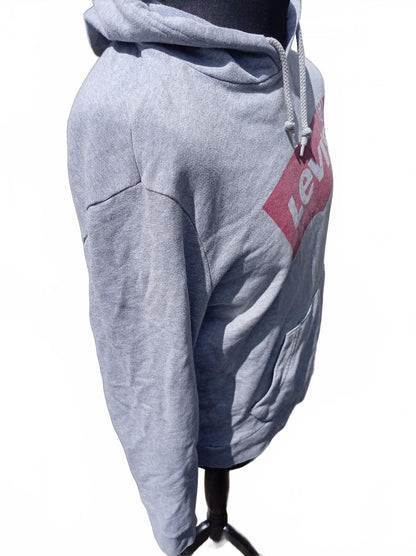 Levi’s Grey Hoodie Large – Classic Logo – 23" P2P – Excellent Condition