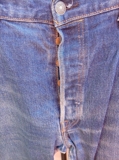 Levi's Classic Blue Denim Jeans - W36 L34 - Vintage Look